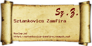 Sztankovics Zamfira névjegykártya